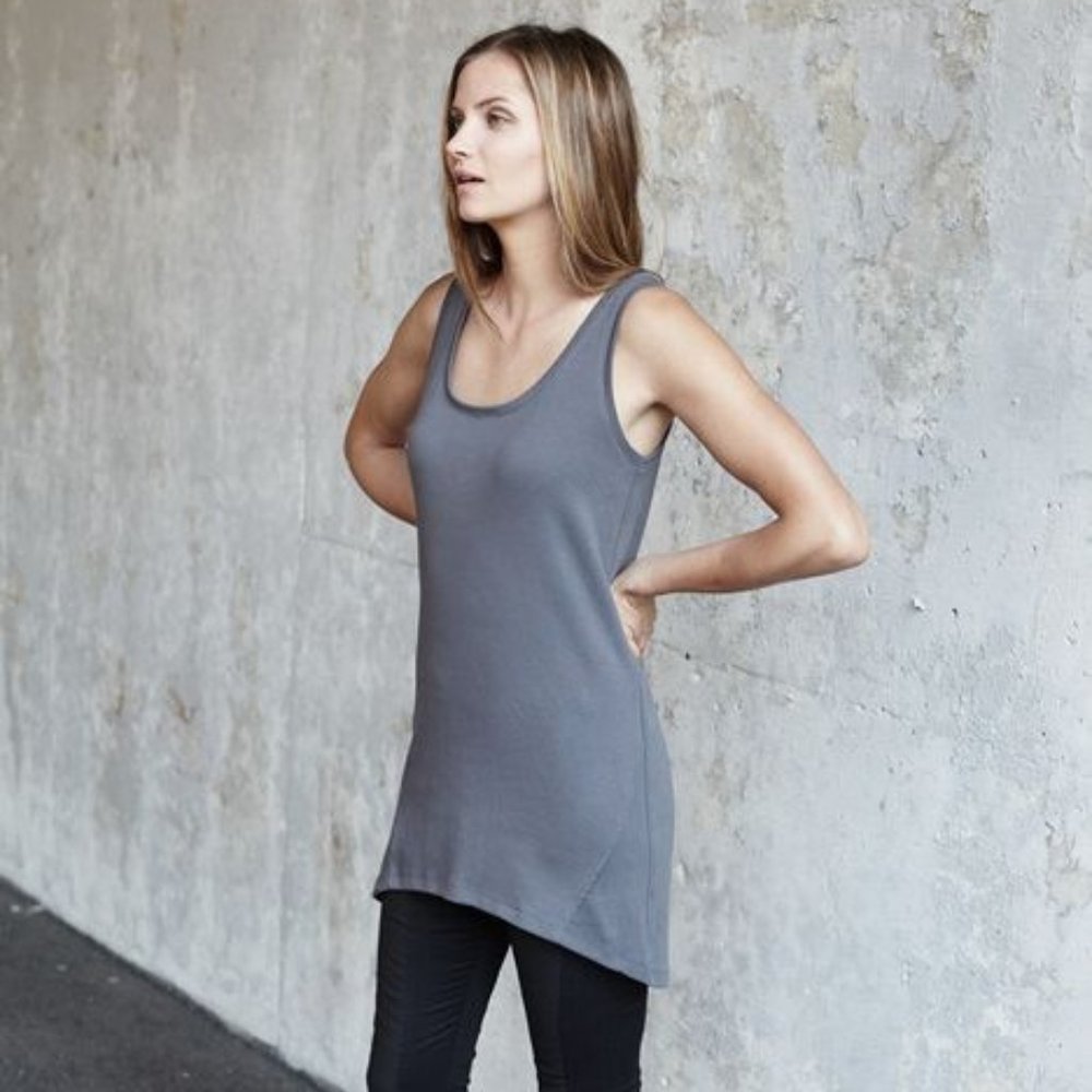 Emerson Fry Cotton Arc Tank Gray XS